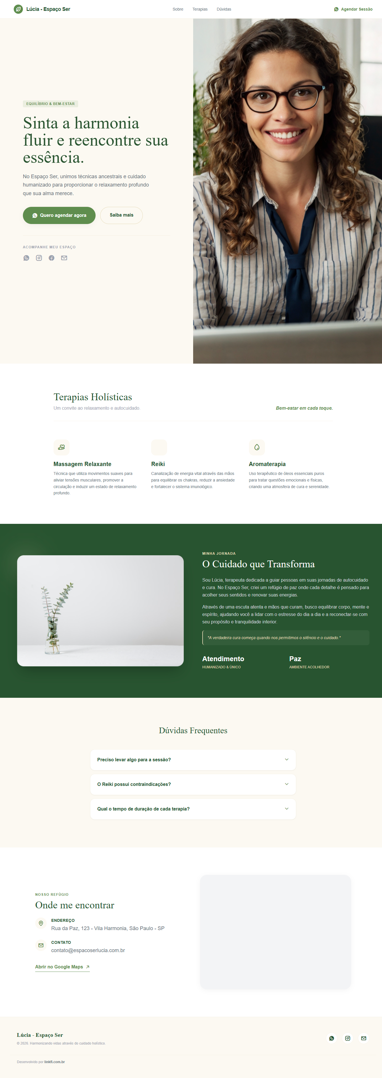 Exemplo Site Terapeuta